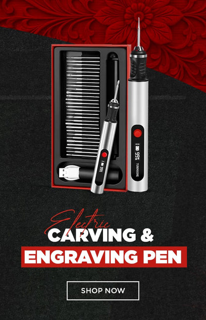 Electric Engraving Pen Kit with Multiples Drills Bits _ DIY Craving Tool.