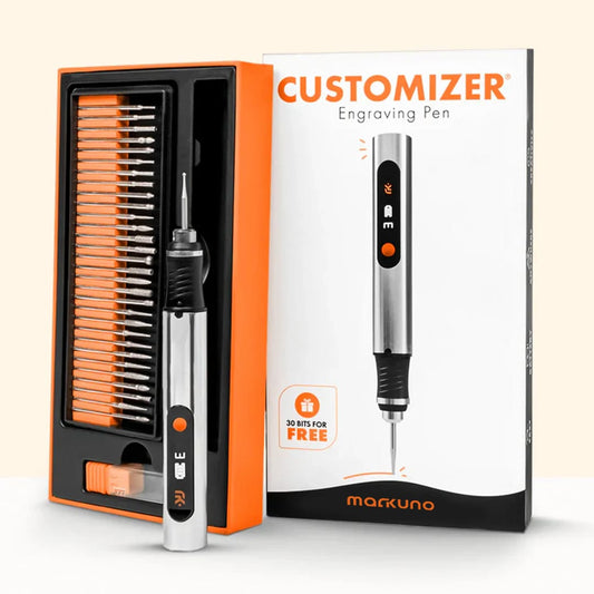 Electric Engraving Pen Kit with Multiples Drills Bits _ DIY Craving Tool.