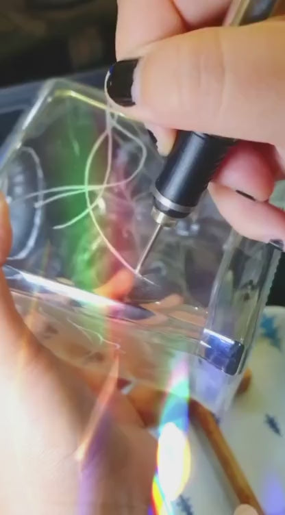 Electric Engraving Pen Kit with Multiples Drills Bits _ DIY Craving Tool.